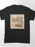 Shelf Minimalism Art Style Classic T-Shirt
