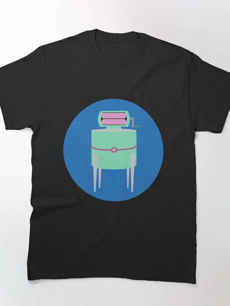 Retro Hand Drawn Vintage Washing Machine Classic T-Shirt