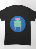 Retro Hand Drawn Vintage Washing Machine Classic T-Shirt