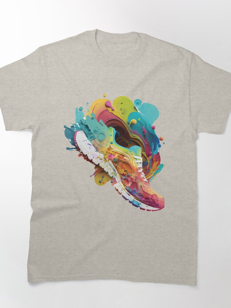 Multicolor Running Shoes - Run Vibrant Classic T-Shirt