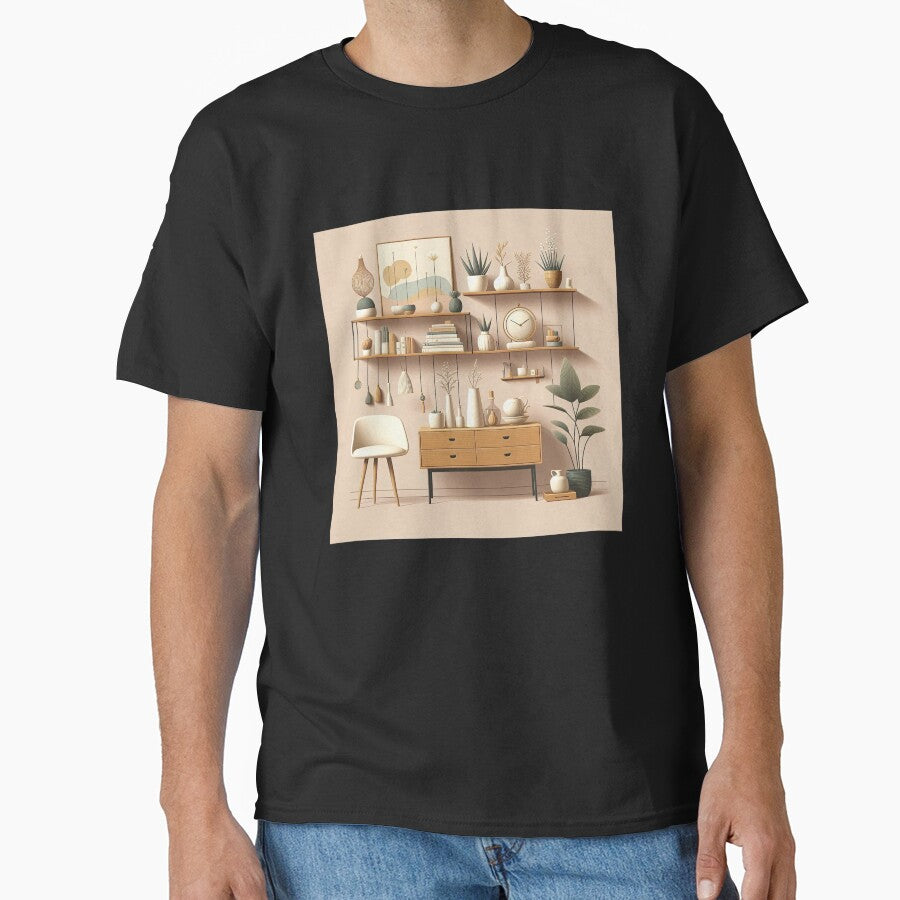 Shelf Minimalism Art Style Classic T-Shirt
