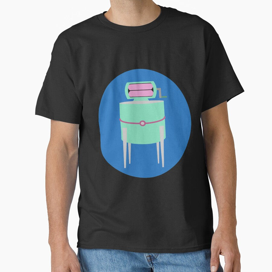 Retro Hand Drawn Vintage Washing Machine Classic T-Shirt